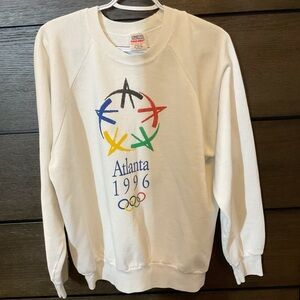Vintage Olympic Themed Men's Crewneck Sweater
